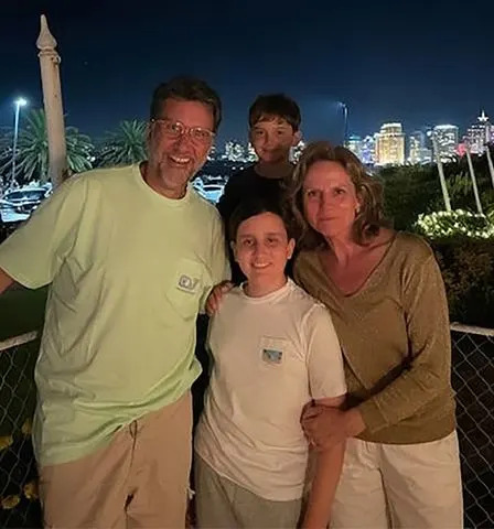 Goldsztein Family / The Medulloblastoma Initiative Fernando and Nancy Goldsztein with their children Frederico and Henrique