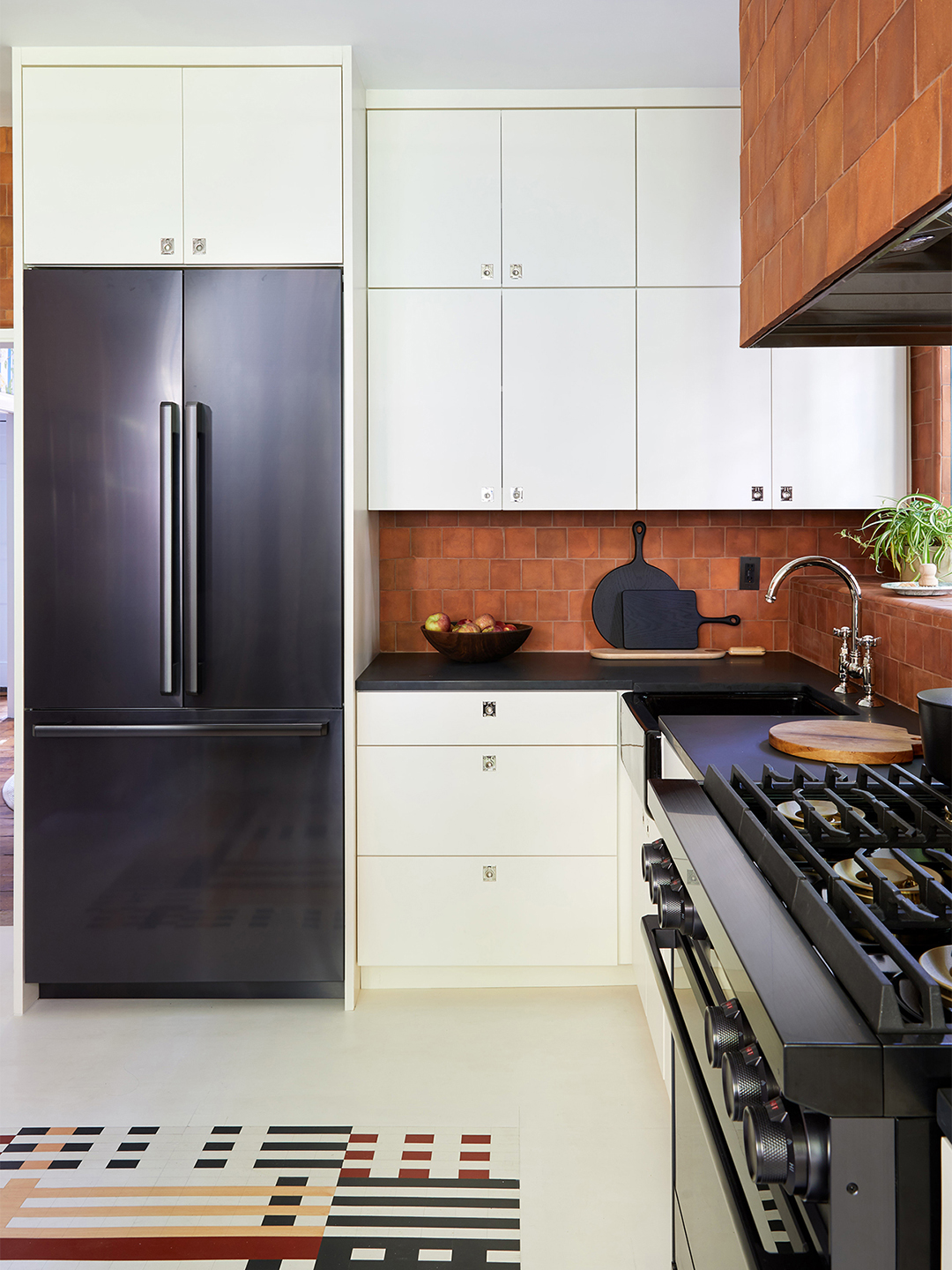 kitchen with terracotta tile