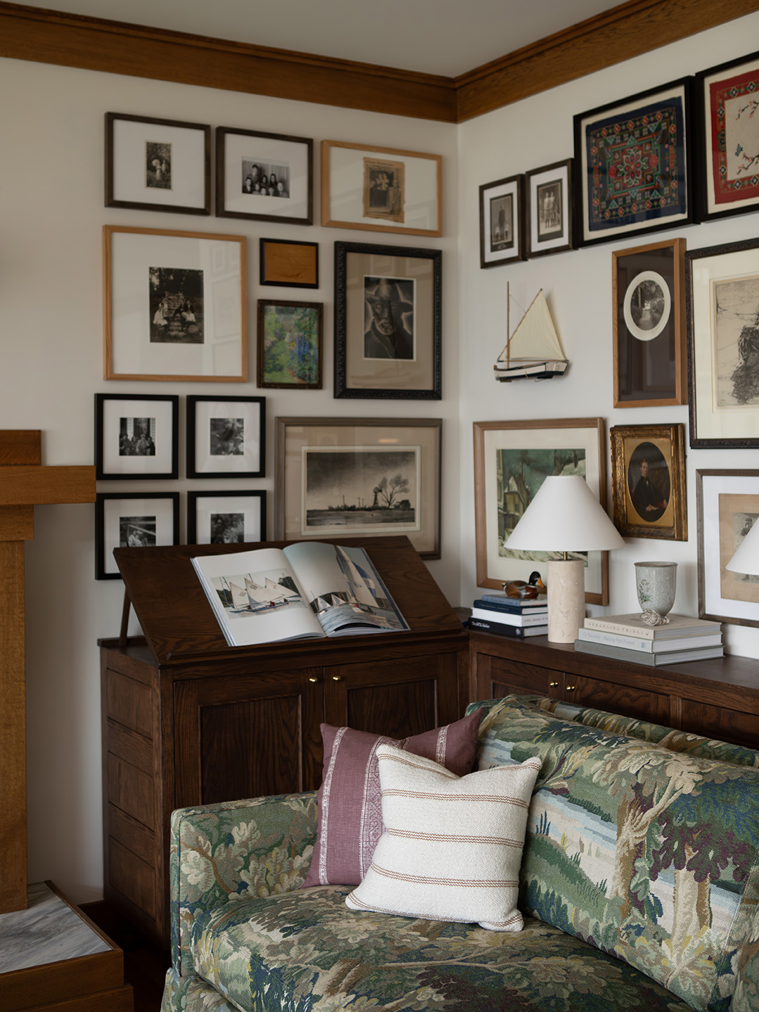 living room gallery wall