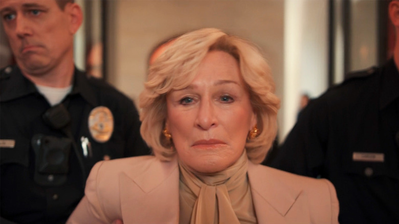 Glenn Close as Dina is arrested in the season finale of Hulu's All's Fair