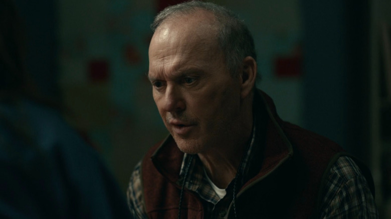 Dr. Samuel Finnix (Michael Keaton) talking on Dopesick