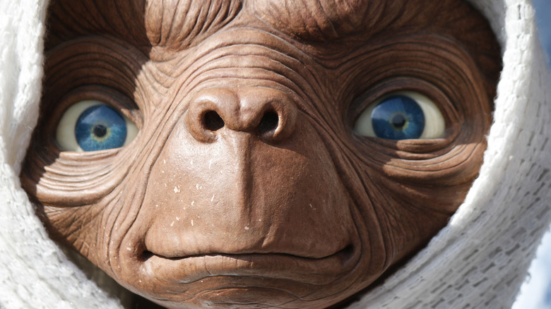 wax figure of the e.t. creature