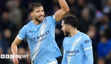 Man City 3-0 Sunderland: Dias, Gvardiol and Foden score