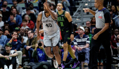 Spurs spoil Queen's first triple-double and hold on to beat the Pelicans 135-132