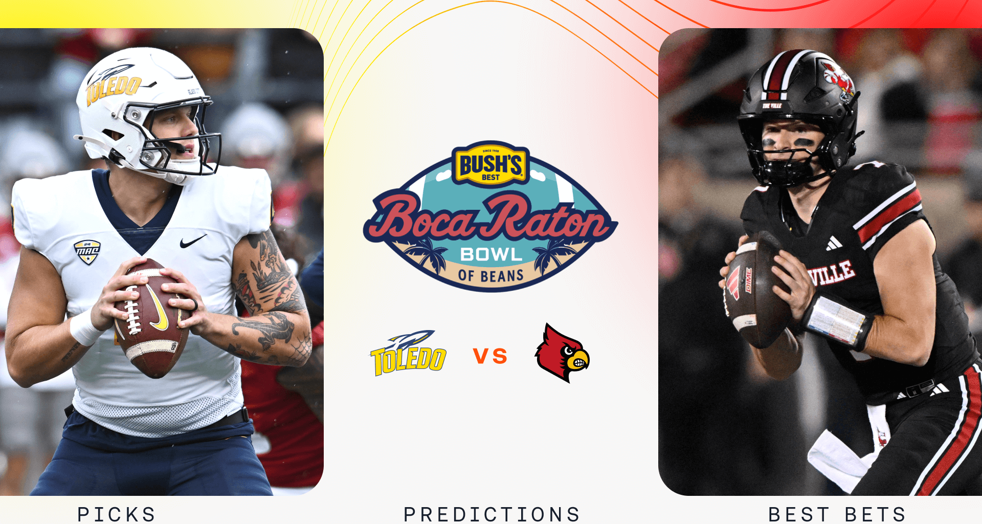 Louisville Cardinals Toledo Rockets NCAAF