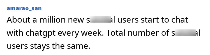 Screenshot of a social media post discussing ChatGPT and its impact on users amid expert concerns.