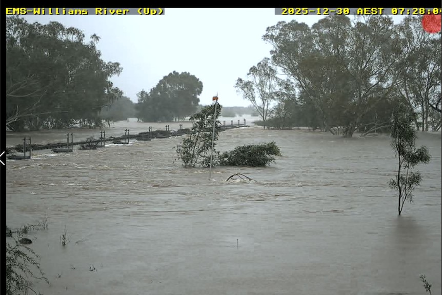 rail line under water