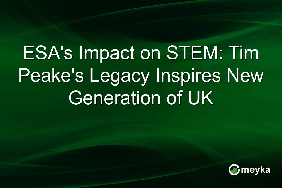 ESA's Impact on STEM: Tim Peake's Legacy Inspires New Generation of UK