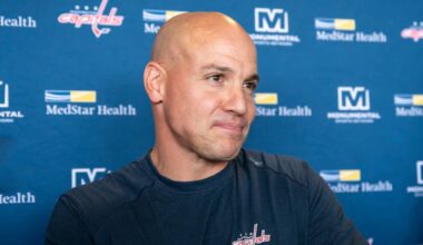 Spencer Carbery explains why Capitals recalled Bogdan Trineyev with Ryan Leonard out, if Clay Stevenson will start a game