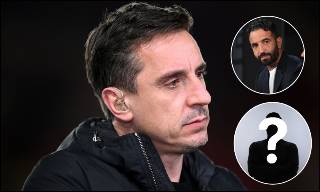 Gary Neville looking on