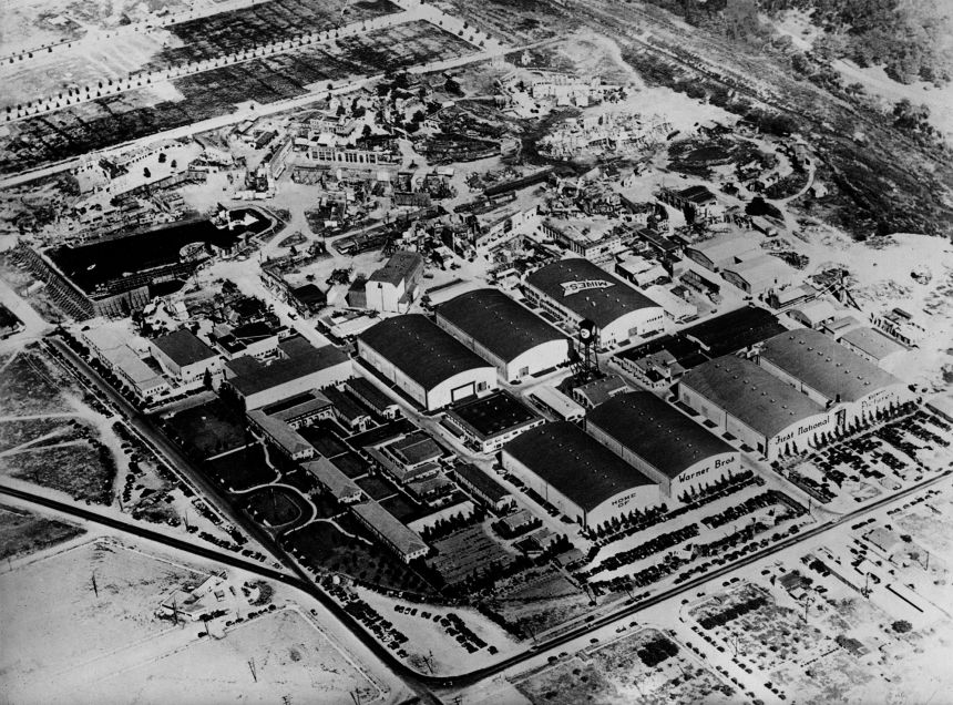 The studios of Warner Bros. Entertainment in Burbank, California, circa 1933.