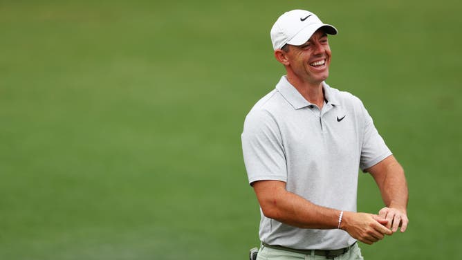 Rory McIlroy laughing and smiling