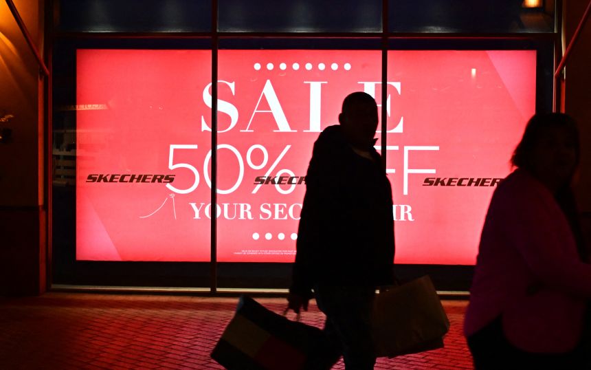 Consumers shop in Los Angeles on November 8, 2024.