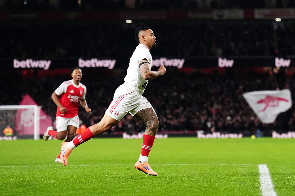 Arsenal's Gabriel Jesus Celebrates Goal With Christian Faith T-Shirt: Watch