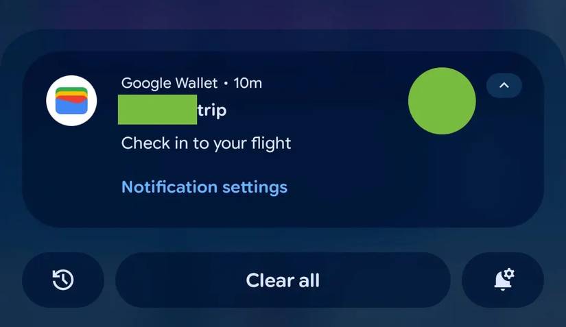 Google Wallet Nearby Notifications Flight-95