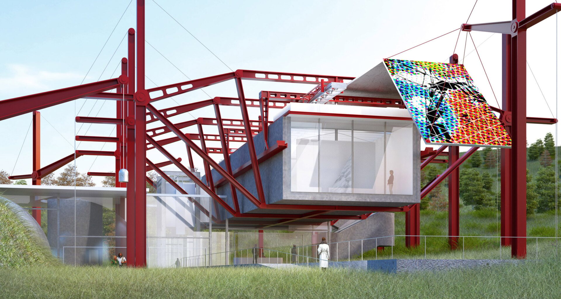 a visualisation of an art gallery