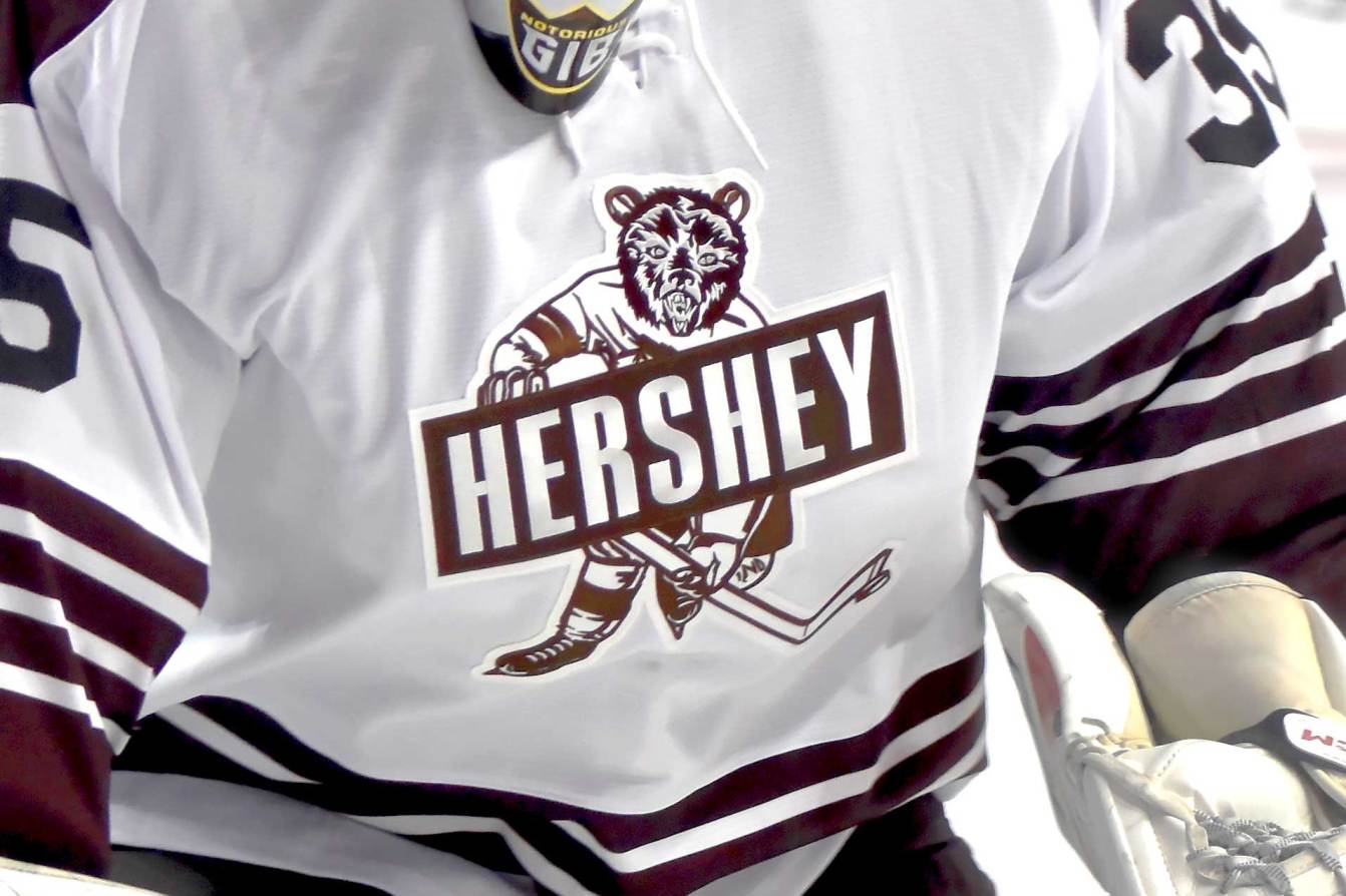 The Hershey Bears' 'Skating Bear' jersey