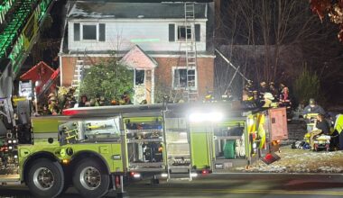 Person taken to hospital as crews battle house fire in Penn Township