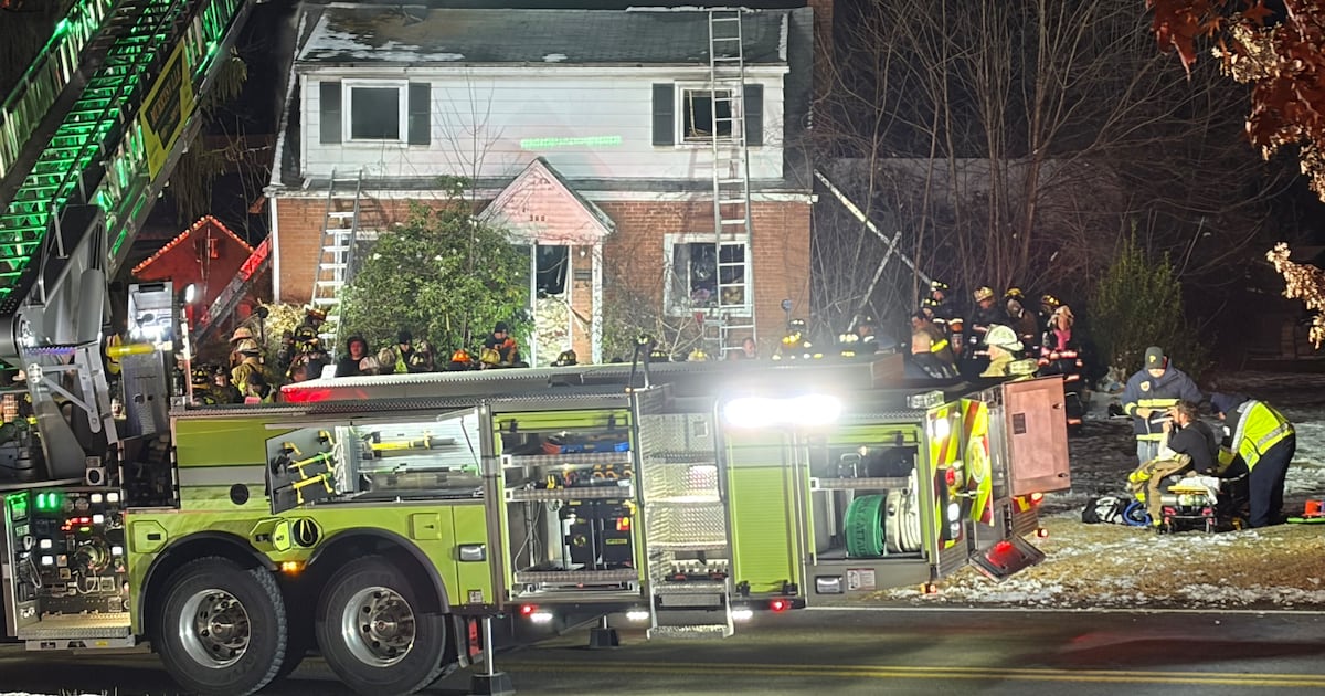Person taken to hospital as crews battle house fire in Penn Township