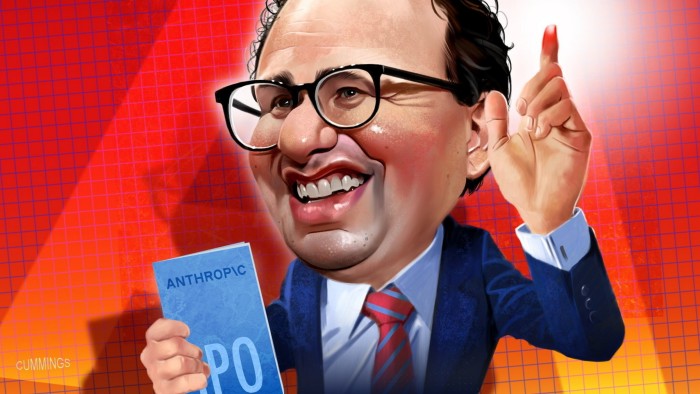 Illustration of Person in the News Dario Amodei.