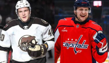 Ilya Protas posts incredible highlight-reel goal in Hershey as both he and Aliaksei Protas score on same day in Capitals organzation for first time