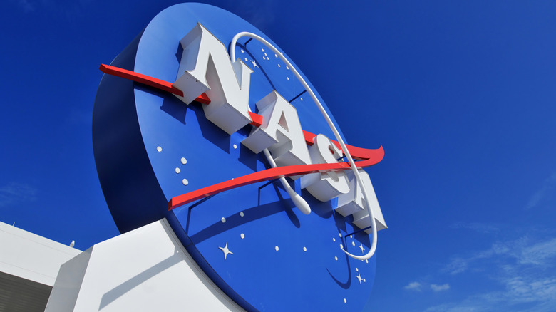The NASA logo at Cape Canaveral