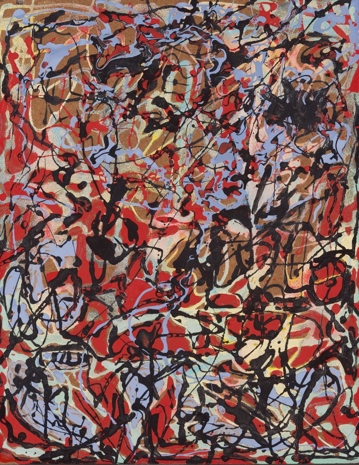 a swirling abstract painting