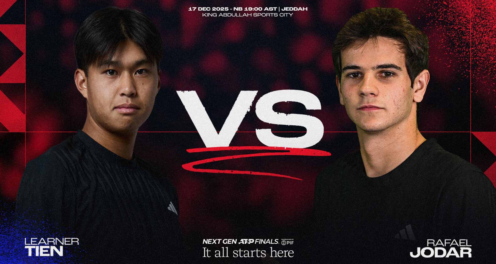 Learner Tien faces Rafael Jodar on Wednesday in Jeddah.