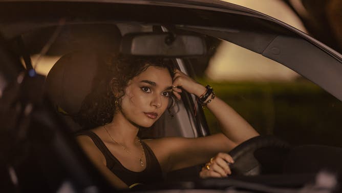 Paulina Chavez as Ariana in Landman episode 7, season 2, streaming on Paramount+. Photo Credit: Emerson Miller/Paramount+