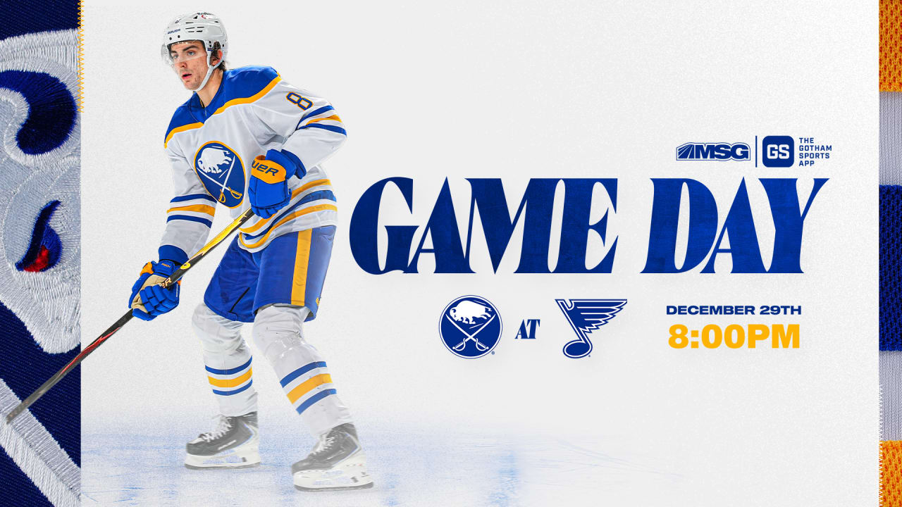 Sabres at Blues | How to watch, lineup notes, and storylines