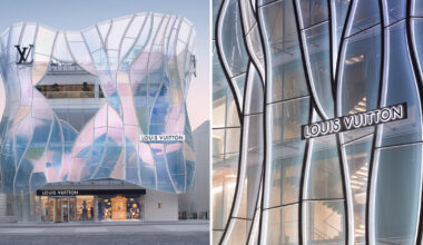 louis vuitton sanlitun opens in beijing with a fluid facade by jun aoki