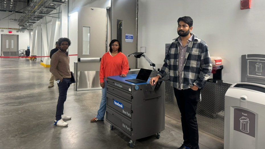 Staff inside Meta's Stanton Springs Data Center.
