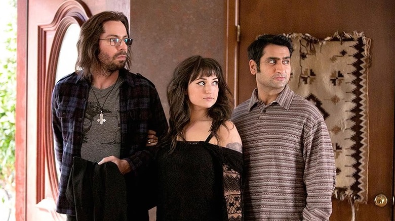 Gilfoyle and Dinesh leaving the house with Tara in Silicon Valley
