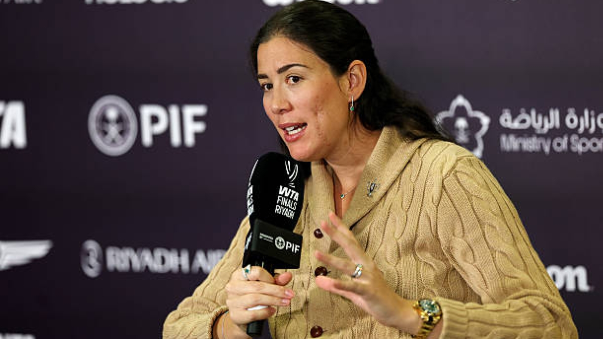 Muguruza evaluated the split between Alcaraz and Ferrero. Source: Getty