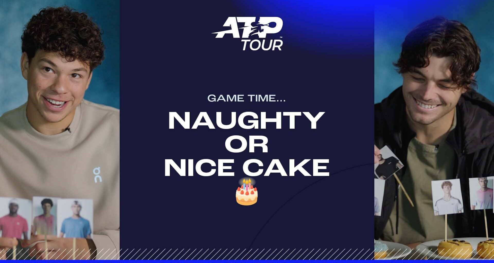 Ben Shelton and Taylor Fritz were among the ATP Tour stars to play the 'Naughty or Nice' game.