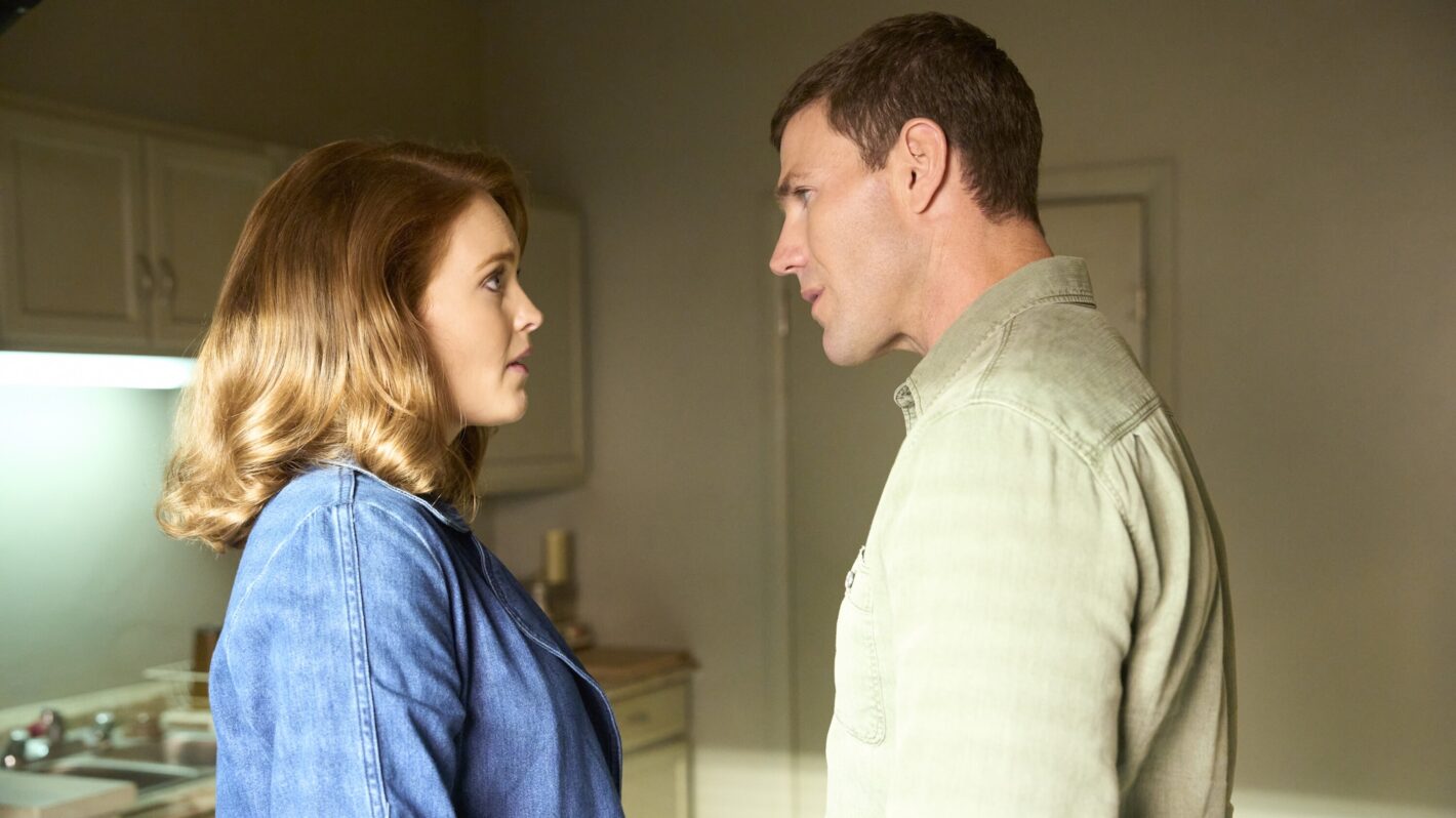 Kathleen Kenny as Diane Sterling and Austin Stowell as Leroy Jethro Gibbs —