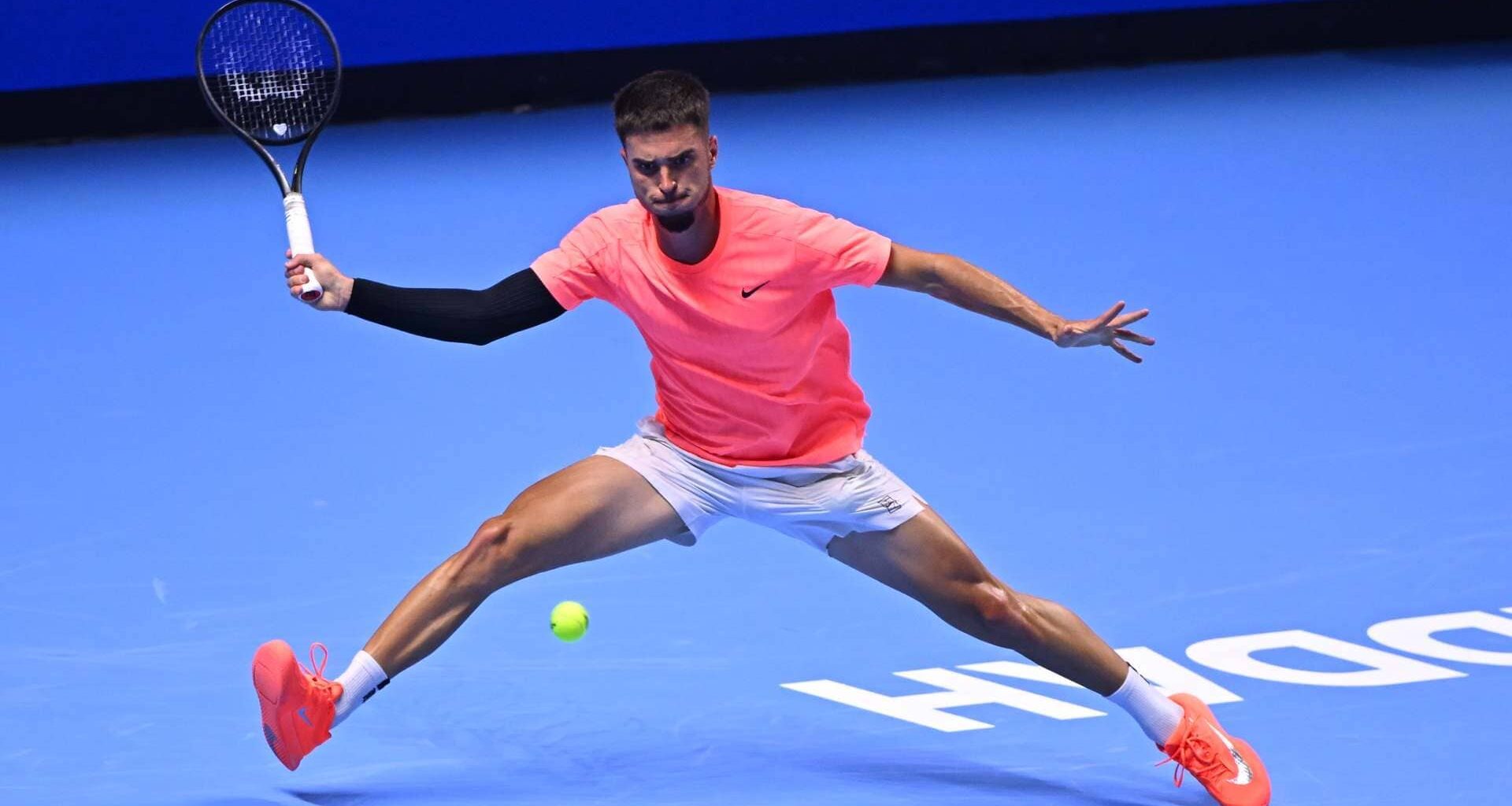 Dino Prizmic in action on Thursday in Jeddah, Saudi Arabia.