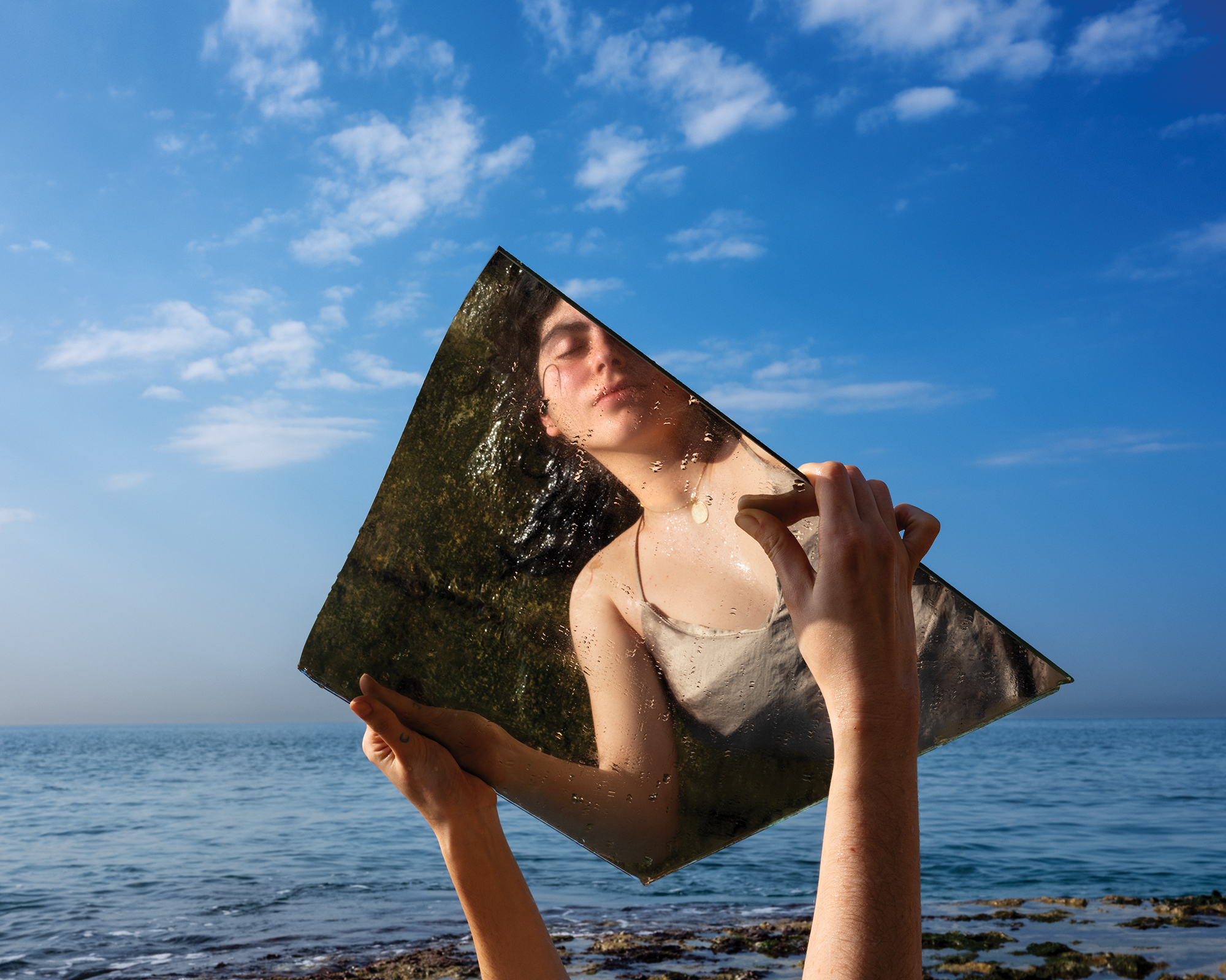 Rianna (With Mirror), Amshit, Lebanon, 2024.