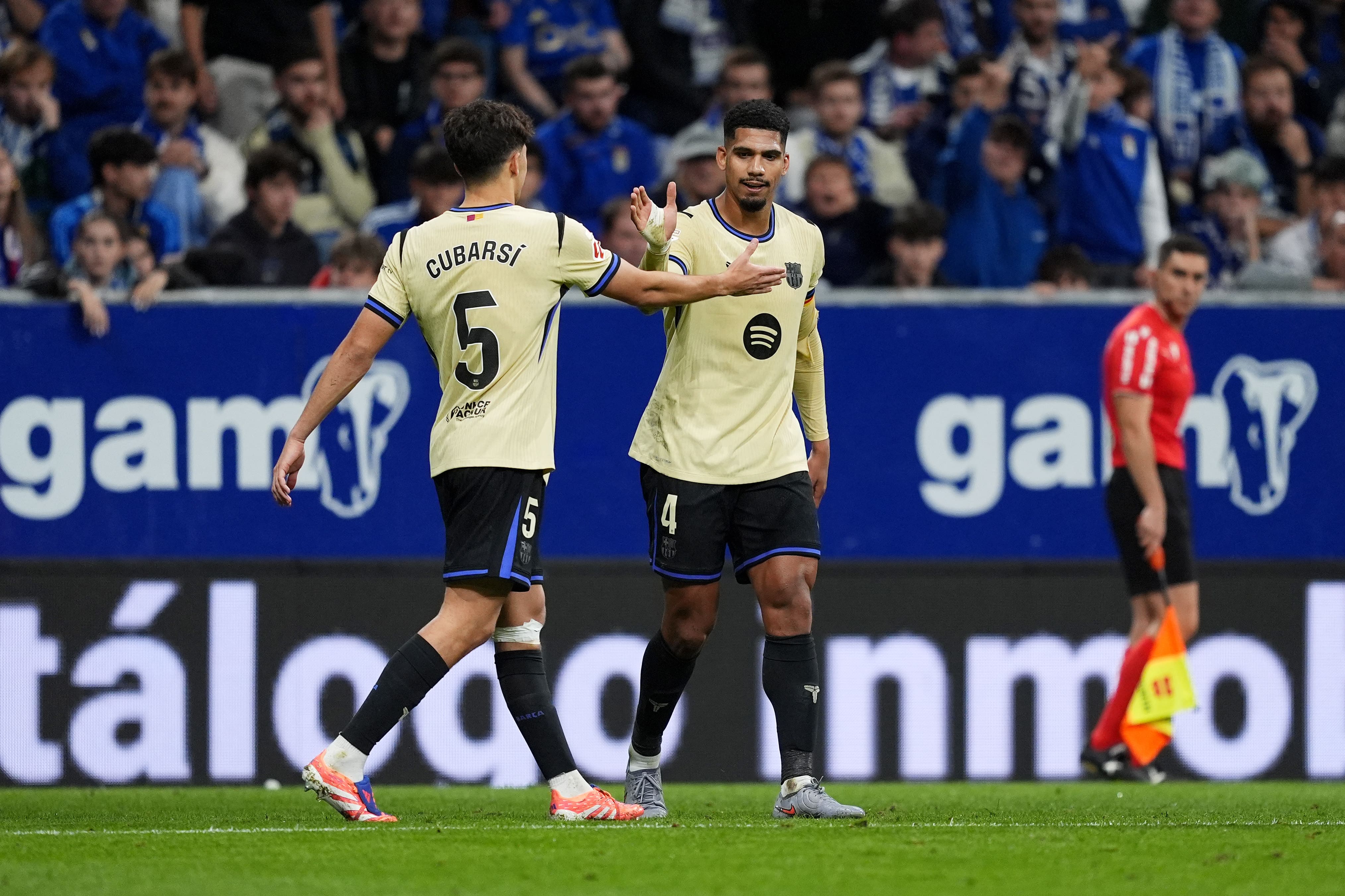 Araujo is fighting for his place at Barcelona.