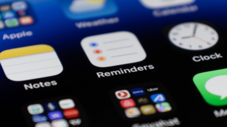 Reminders app on iPhone.