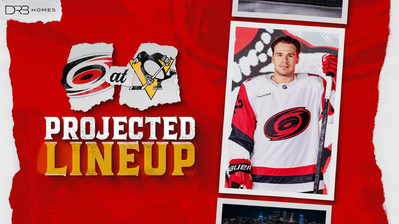 Projected Lineup: December 30 at Pittsburgh