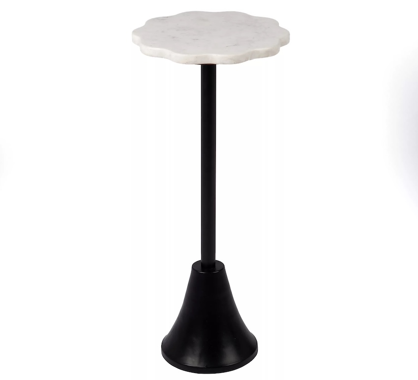 Scalloped Marble Cocktail Table