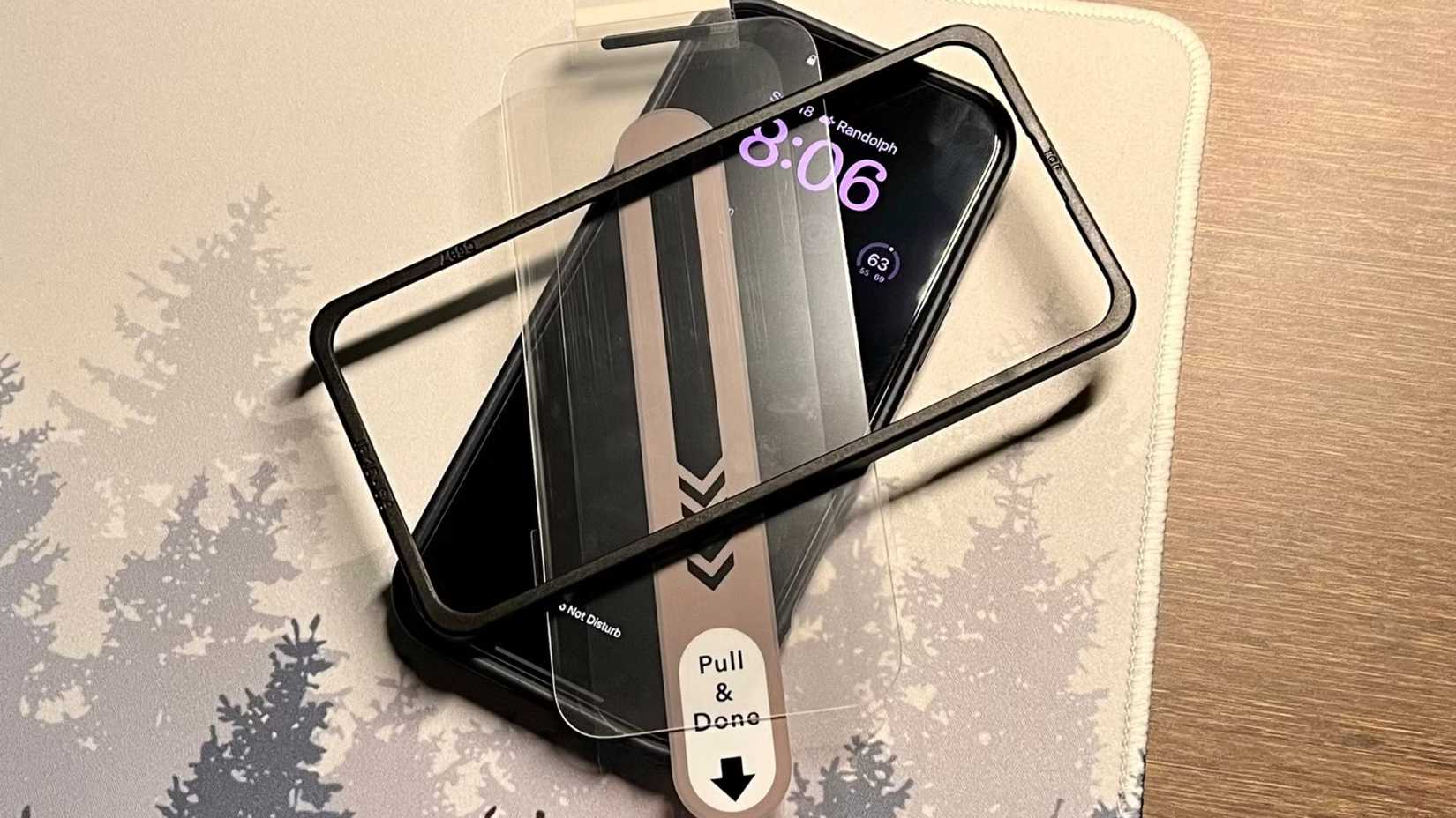 screen protector kit on a table