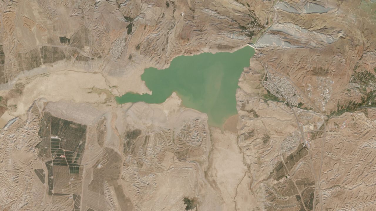 Sefidrud Dam, near Manjil, November 20, 2025. European Space Agency