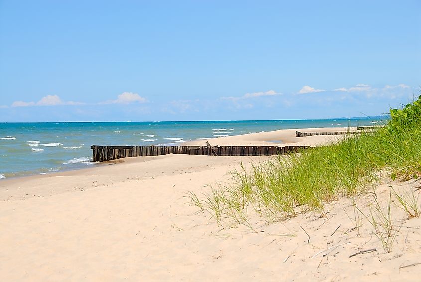 Warren Dunes State Park on Lake Michigan.