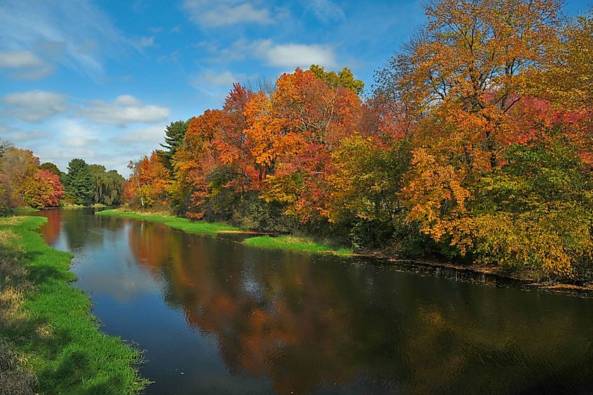 Assabet River near Hudson, Massachusetts.