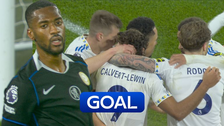 Dominic Calvert-Lewin puts Leeds 3-1 up against Chelsea in the PL.