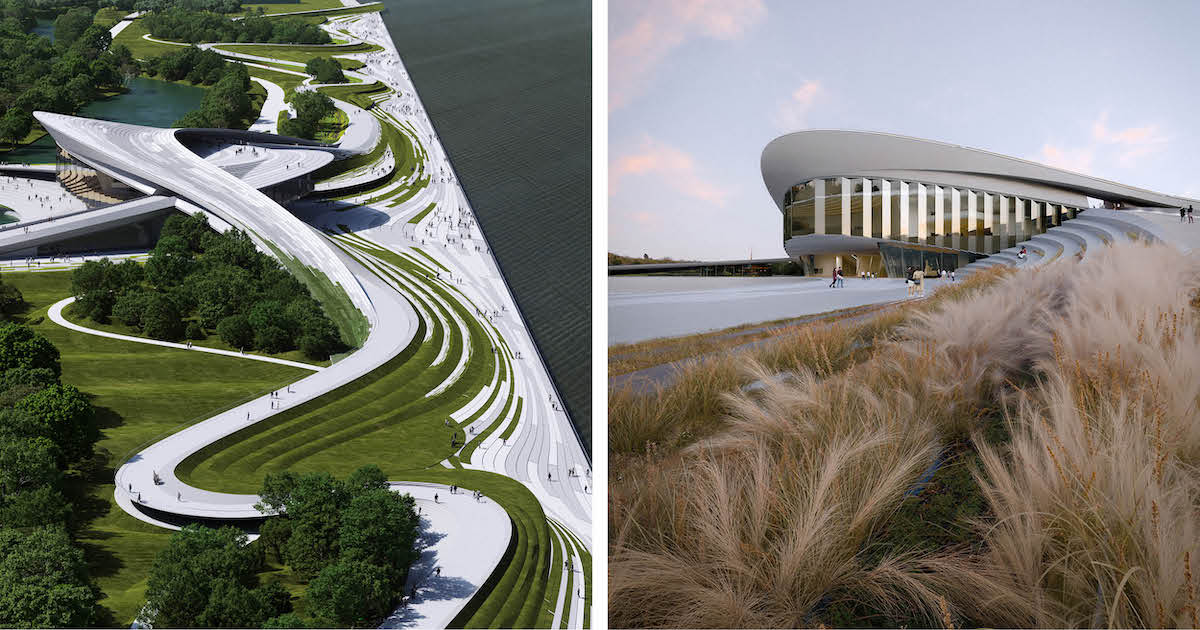 New Art Museum Meanders Across Waterfront Like a Flowing River