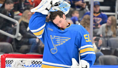 Binnington, Montgomery ‘good’ after verbal exchange during Blues loss