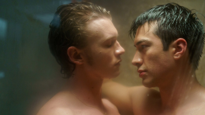 Connor Storrie as Ilya Rozanov and Hudson Williams as Shane Hollander on HBO Max's Heated Rivalry